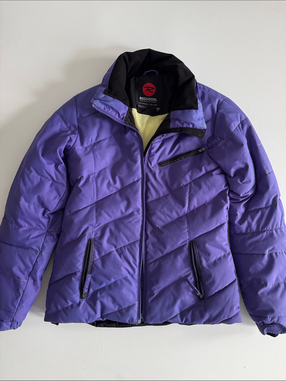 Rossignol Girl’s Chevron Quilted Ski Jacket - Purple - Size 16